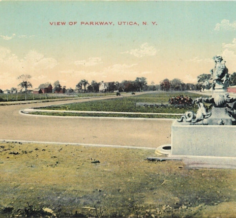 GreenUtica Memorial Parkway Swan Memorial Fountain